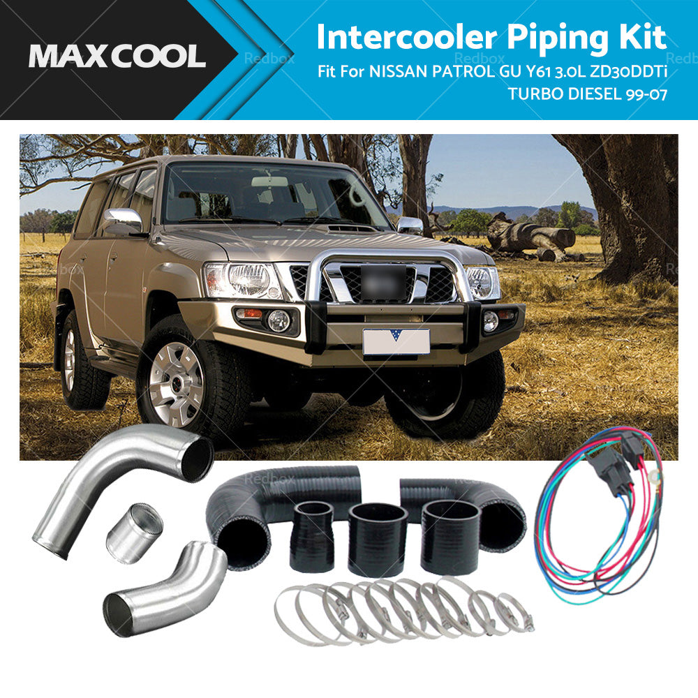 Intercooler Piping Kit For Nissan Patrol GU Y61 3. 0L ZD30DDTi Turbo Diesel 99-07