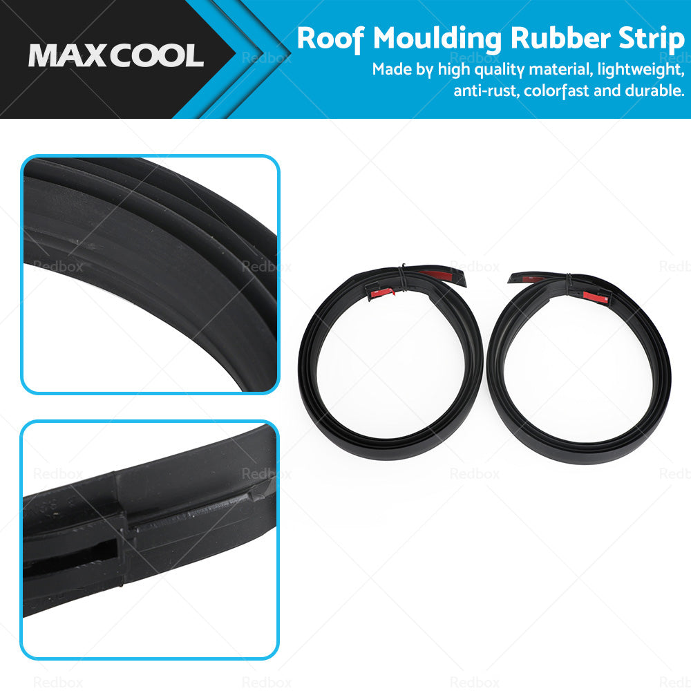 Pair LH  and  RH Dual Cab Roof Moulding Rubber Strip Suitable For Toyota Hilux 05-15