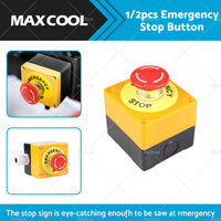 Emergency Stop Shut Off Push Buttons Switch 1NO  1NC e-stop Push Button AU