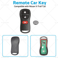 Remote Flip Car Key Suitable for Nissan X-Trail T30 02-07 433MHz Replacement