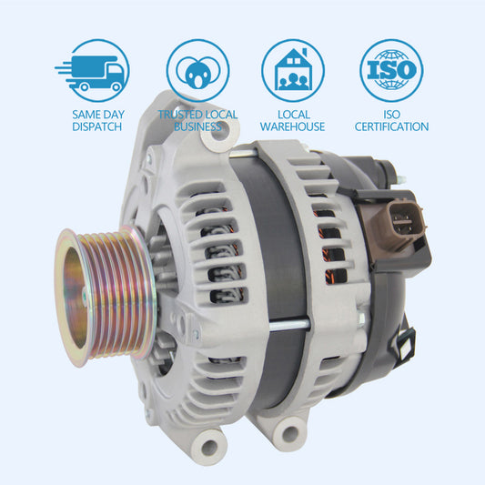 12V 130AMP Alternator for Honda Accord Euro CRV Odyssey 2.4 Civic 2.0 2003-2007