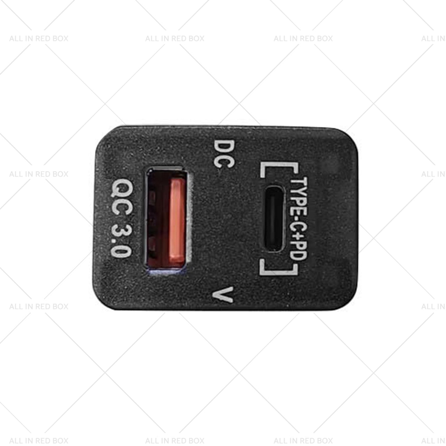 TYPE C  VOLT  QC 3. 0 USB CHARGER Suitable for Toyota Hilux Prado BLUE LED 12v