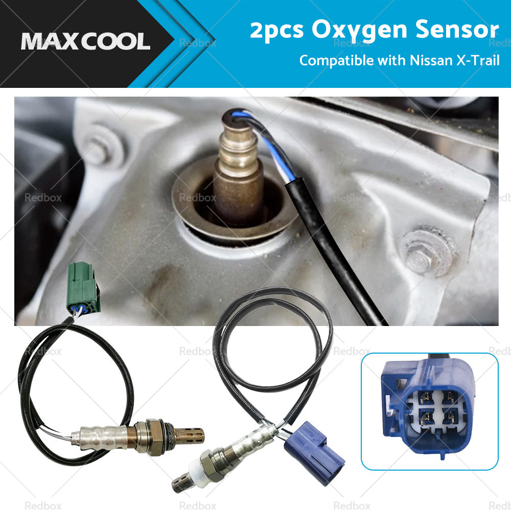 Suitable for Nissan XTRAIL X-TRAIL T30 2. 5L QR25 2005-2007 2PCS O2 Oxygen Sensor