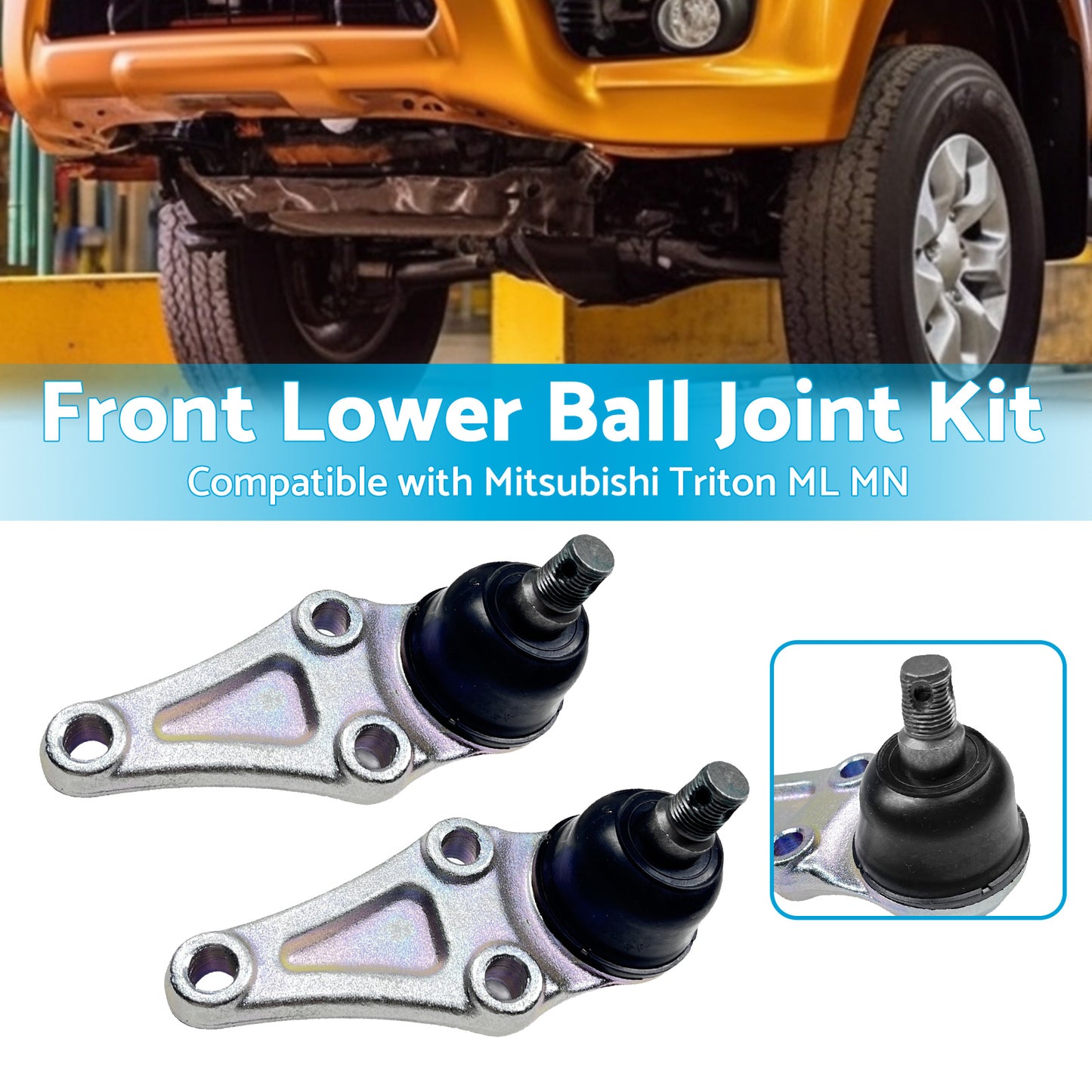 {{ 2PCS Front Lower Ball Joint Kit Suitable for Mitsubishi Pajero III Wagon L200 }} - Buy Car Parts Online at {{ Kaka Auto Parts }}.
