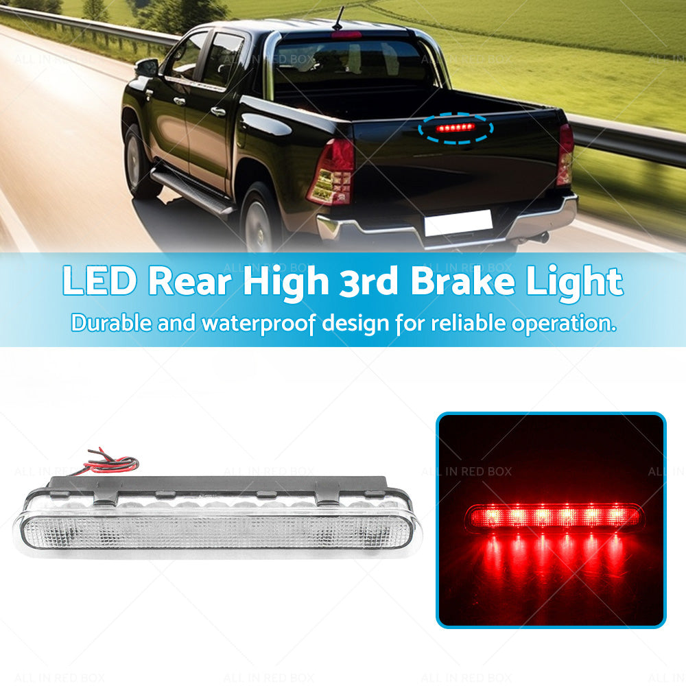 1x LED Rear High 3rd Brake Light Clear Suitable For Toyota Hilux VIGO SR5 04-15