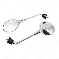 Left  and  Right Rearview Mirror Chrome Suitable For Vespa Primavera 50 125 150