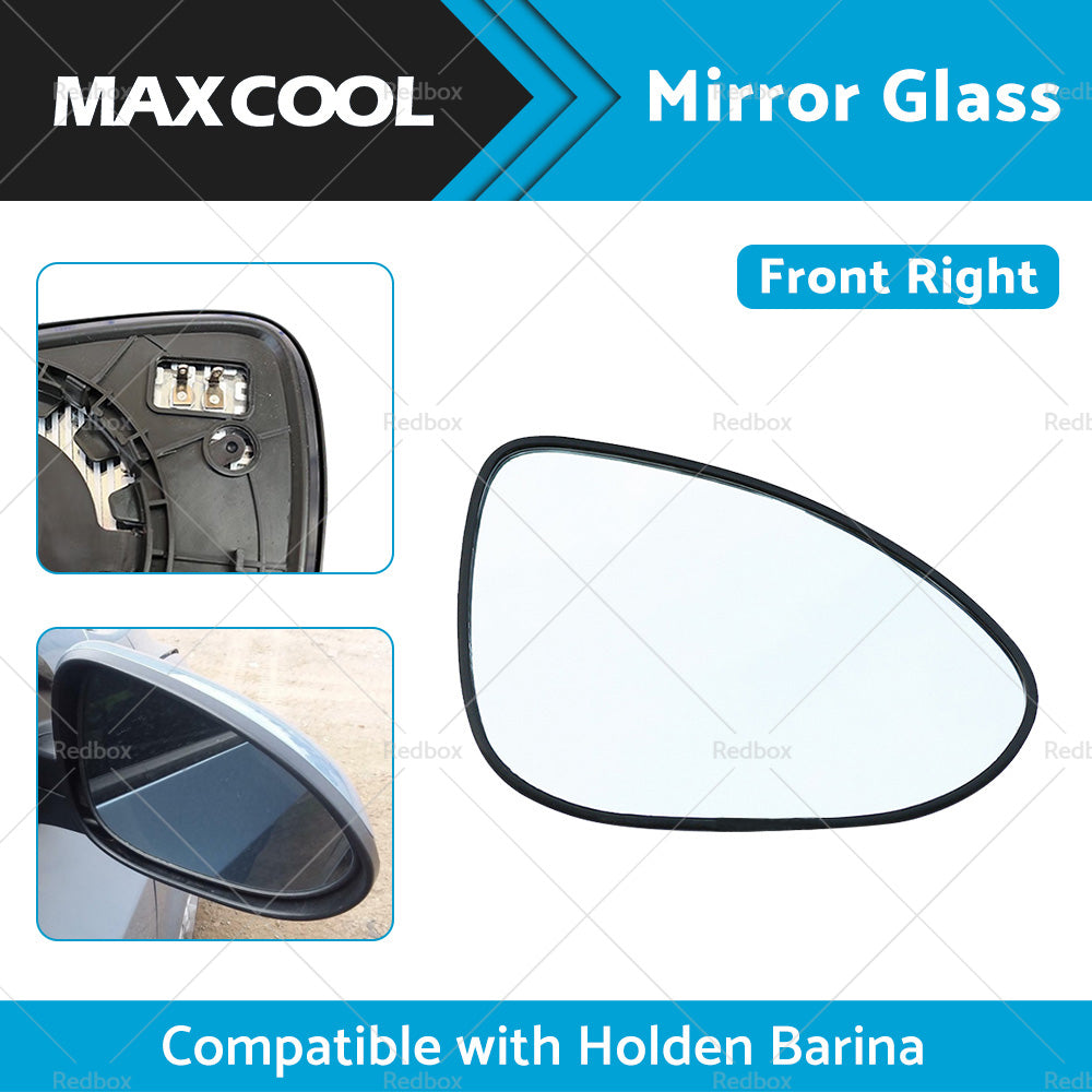 Right Side Mirror Glass Suitable for Holden Barina 2011-ON Heated Convex Base