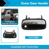 {{ Chrome Front Right Outer Door Handle Suitable For Toyota Hilux 1988-1997 }} - Buy Car Parts Online at {{ Kaka Auto Parts }}.