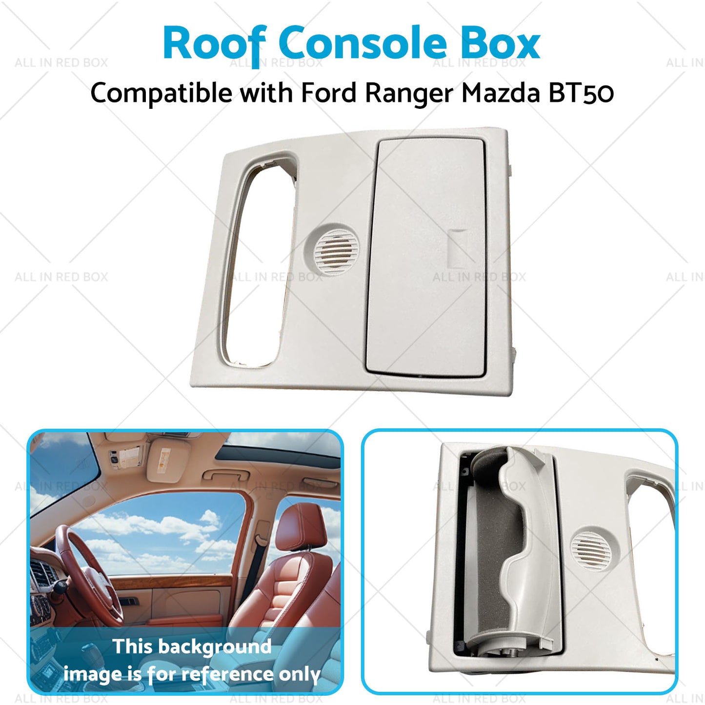 Roof Console Box Sunglass Holder Suitable For Ford Ranger Mazda BT50 12-20 Gray?