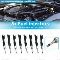 8x Fuel injectors Suitable for BMW X6 535i 335i 135i 3. 0L 13647597870 0261500109