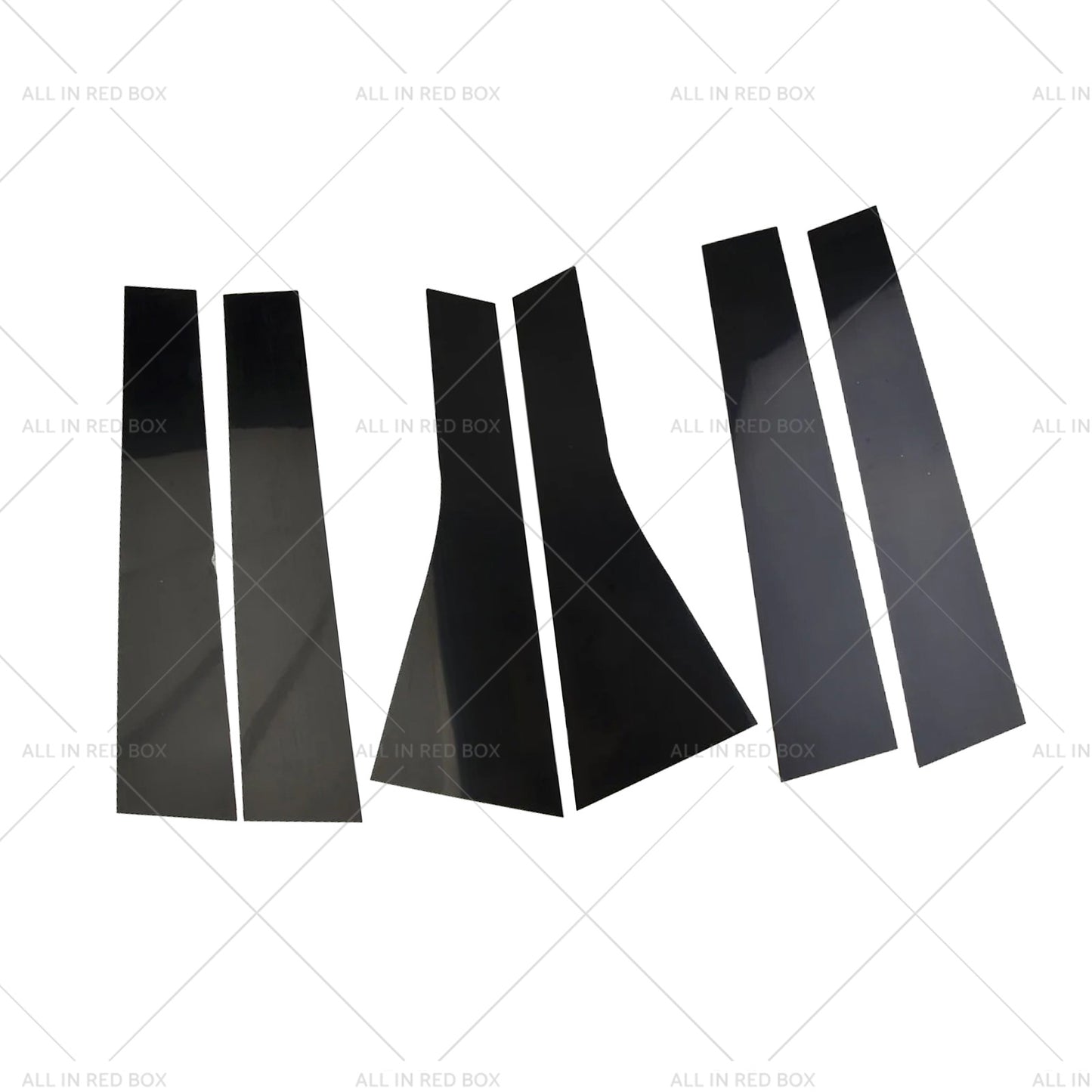 6PCS Black Pillar Post Cover Trims Suitable for 2011-2021 Jeep Grand Cherokee