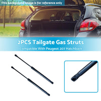 2PCS Tailgate Gas Struts Set Suitable For Peugeot 207 Hatchback 9659789480 Black