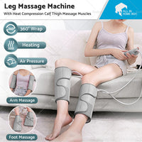 Leg  and  Foot Massager With Heat Compression Calf Thigh Massage Muscles Relax Wraps