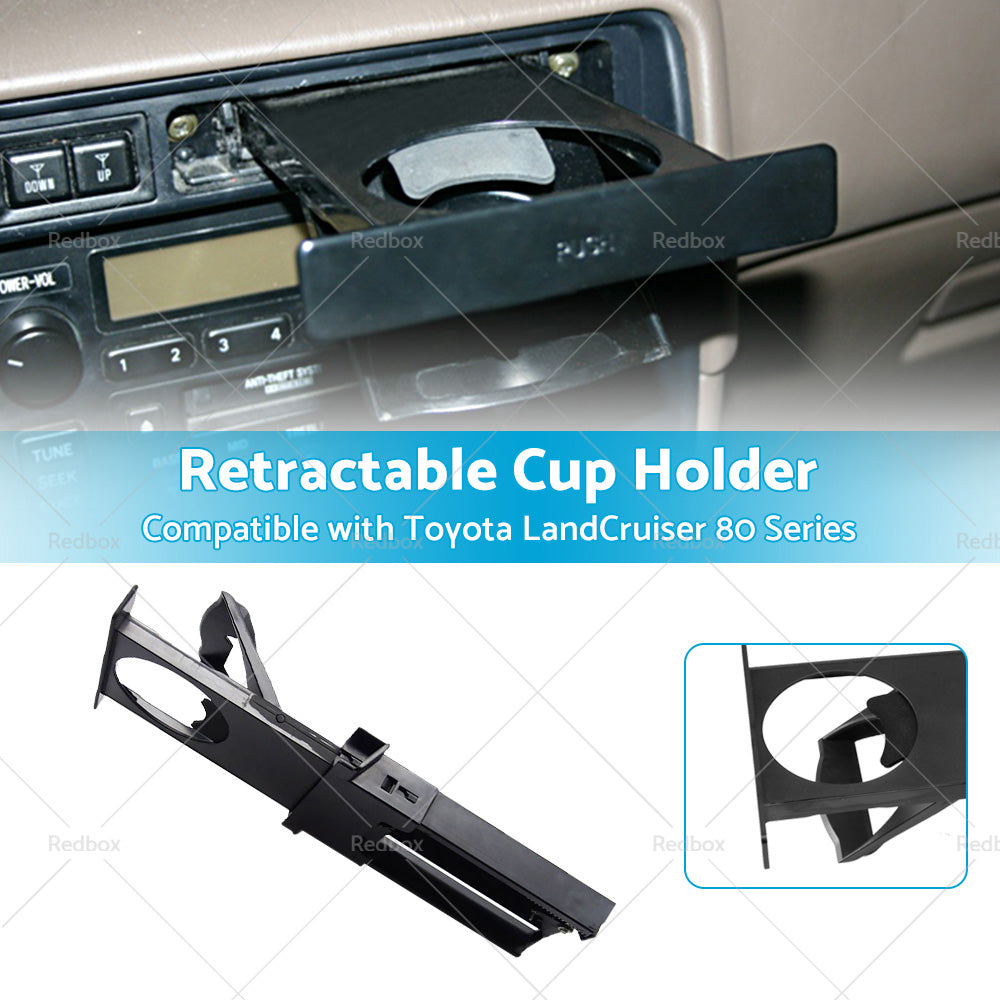 Dash Retractable Drink Cup Holder Compatible with Toyota LandCruiser 80 Series