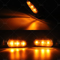 4 x Motorcycle Indicators Bike LED Turn Signal Light Blinkers Amber Universal AU