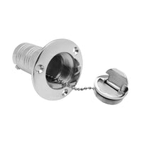 1. 5 inch  Fuel Deck Fill Keyless Polished Fuel Filler Stainless Steel For Marine Boat