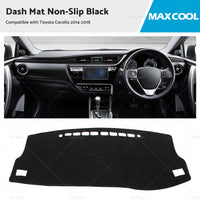 Dash Mat Suitable For Toyota Corolla 2014-2018 Hatch Dashboard Cover Black