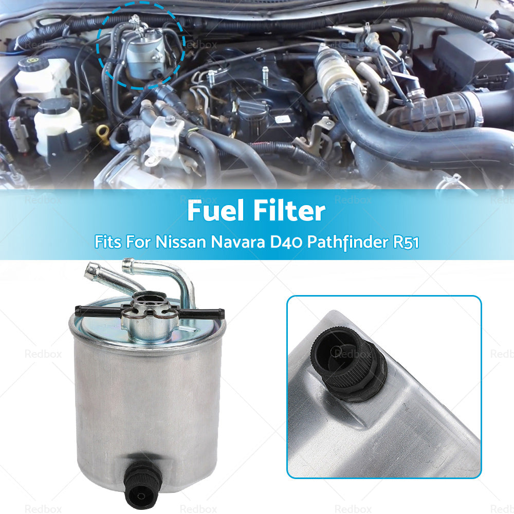 Fuel Filter Fits For Nissan Navara D40 Pathfinder R51 2. 5L 4Cyl Turbo Diesel