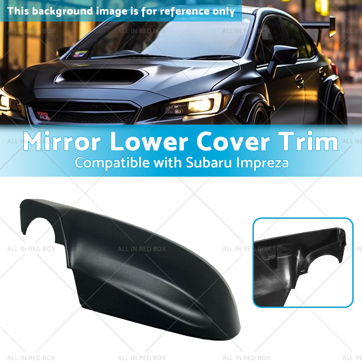 Mirror Lower Cover Trim Suitablefor 16-23 Subaru Impreza Forester Outback XV G5X