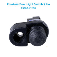 Door Courtesy Light Switch Boot 3 Pins Fits For Nissan Patrol Y61 GU Navara D22