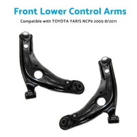 Pair Front Lower Left & Right Control Arms Suitable For Toyota Yaris NCP9 2005-2011