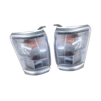 Pair Clear Corner Indicator Blinker Park Lights Suitable for 97-01 Toyota Hilux