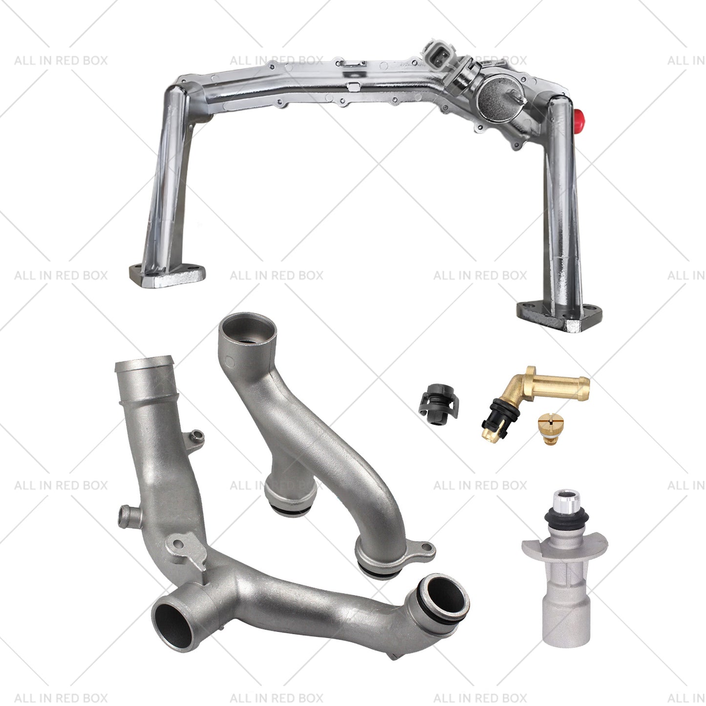 Upgraded Aluminum Coolant Water Pipe Kit Suitable for Jaguar Land Rover 3. 0L V6