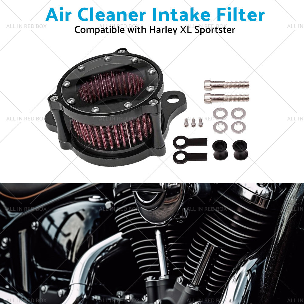 CNC Air Cleaner Intake Filter Kit Suitable For Harley Sportster XL 1991-2016