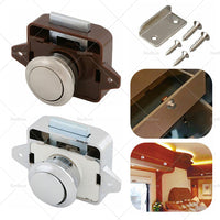 {{ Push Button Latch Knob Catch Lock For RV Drawer Cupboard Door Caravan Cabinet AU }} - Buy Car Parts Online at {{ Kaka Auto Parts }}.