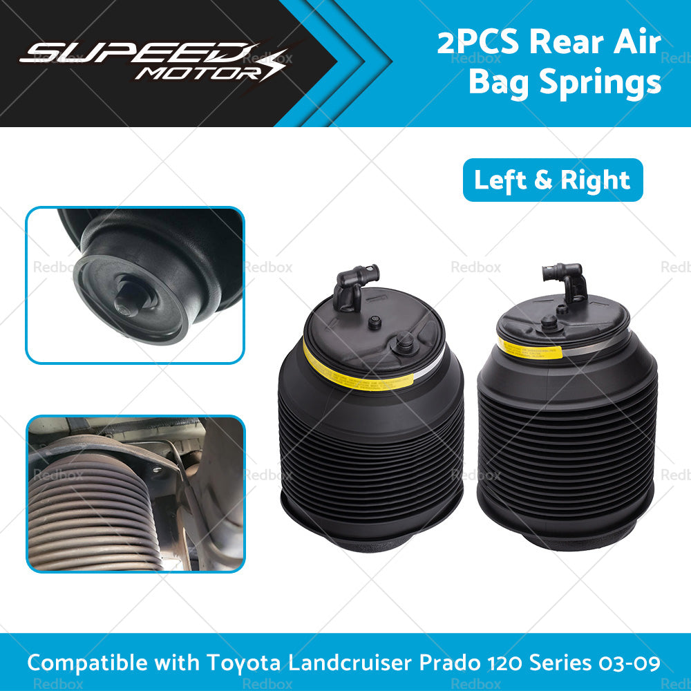 2x Rear Left Right Air bag Springs Suitable For Toyota Landcruiser Prado 03-09