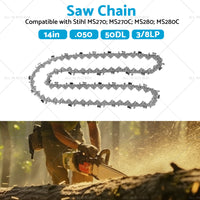 14inch 50DL 3 8 LP. 050 Carbide Chainsaw Chain Suitable for Stihl MS270 MS280 MS290