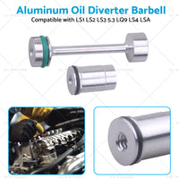 Billet Aluminum Oil Diverter Barbell Suitable For LS Engine LS1 LS2 LS3 5. 3 LQ9