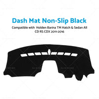 Dash Mat Suitable For Holden Barina TM Hatch  and  Sedan All CD RS CDX 11-16 Black