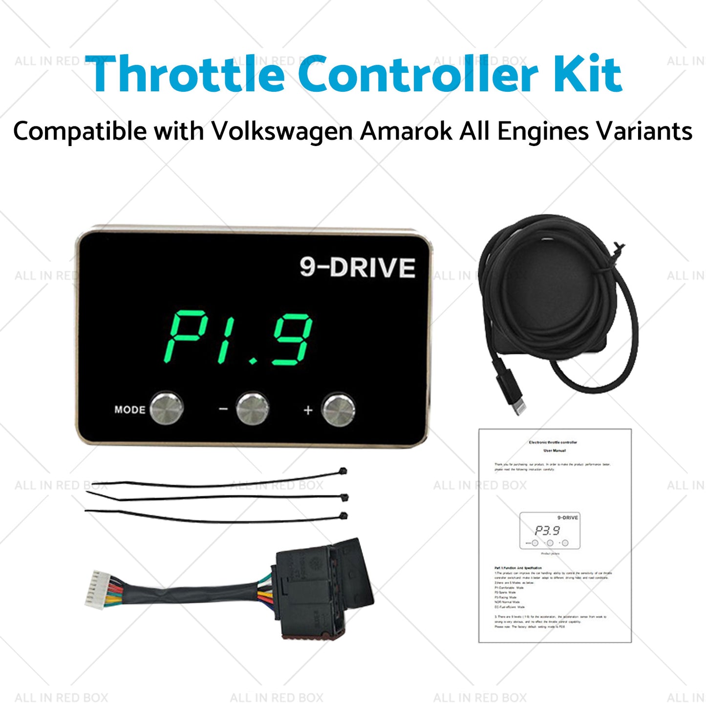 EVC Throttle Controller Kit Suitable for Volkswagen VW Amarok 2011-2021