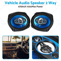 {{ 12V 6x9'' Car Door Coaxial Vehicle HiFi Audio 2 Way Stereo Speaker 1000W }} - Buy Car Parts Online at {{ Kaka Auto Parts }}.