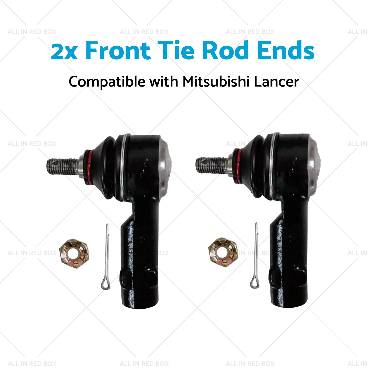 2x Front Tie Rod Ends Suitable for Mitsubishi Lancer GL CE ES 1.5L 1.8L 95-07