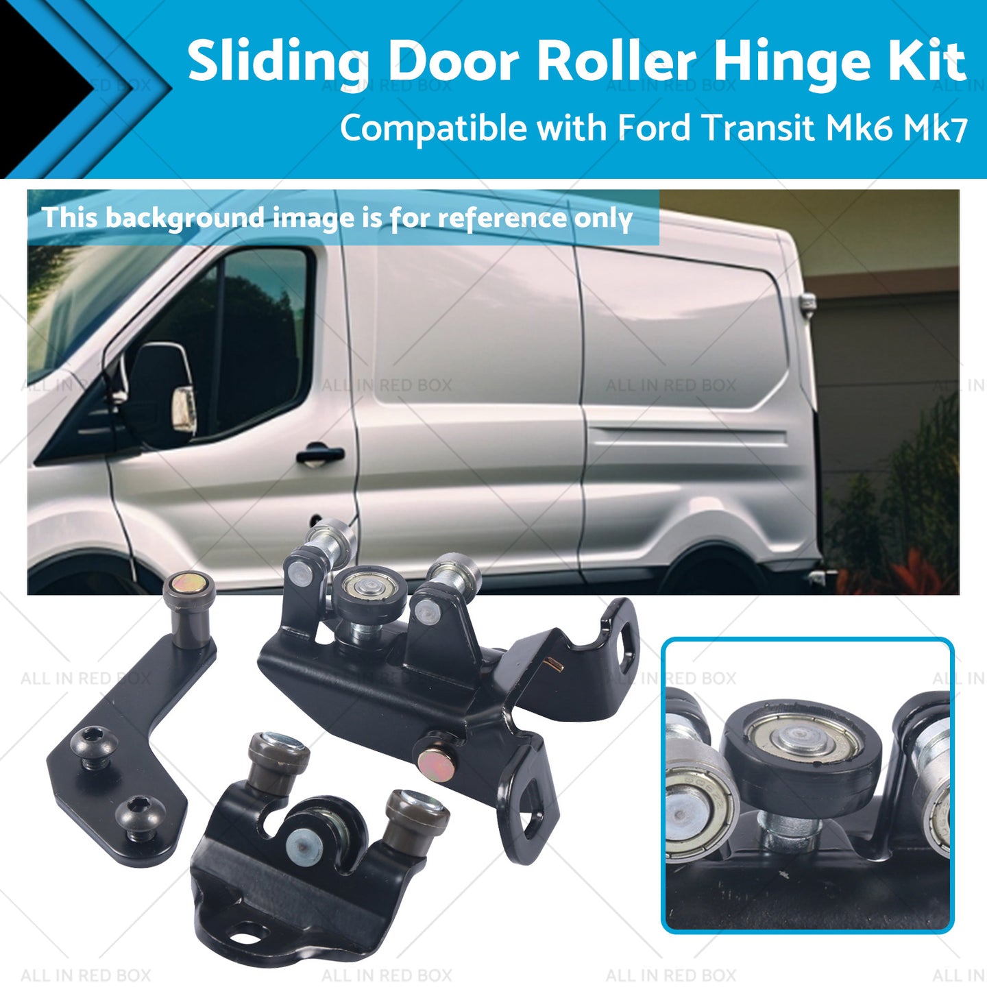 {{ Left Side Door Top Middle Bottom Roller Runner Suitable for Ford Transit MK6 MK7 }} - Buy Car Parts Online at {{ Kaka Auto Parts }}.