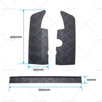 Bumper Protector Guard Panel Trim Alloy Rear Suitable for Suzuki Jimny 19-23