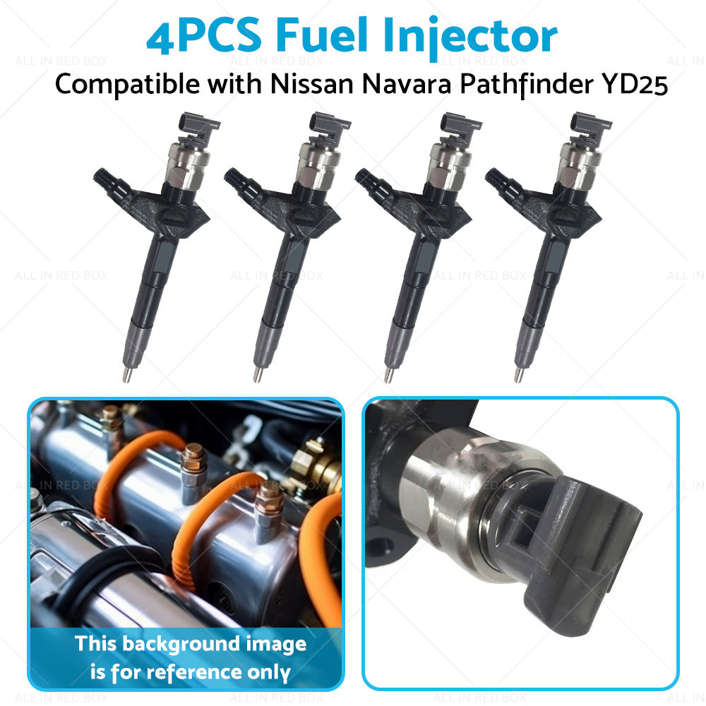 4PCS Diesel Fuel Injector Suitable for Nissan Navara Pathfinder YD25 095000-6250