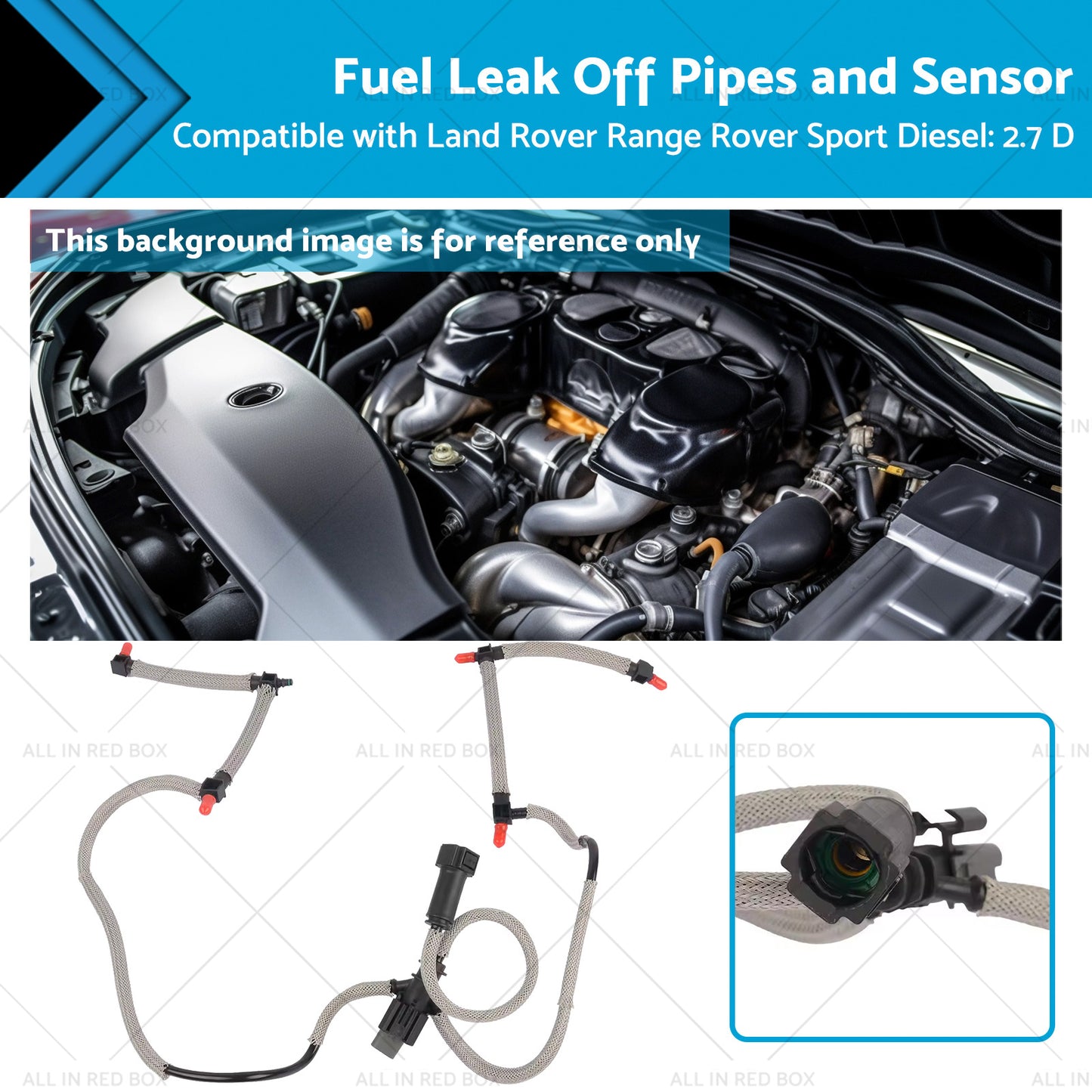 Fuel Leak Off Pipes and Sensor Suitable for Rover Range Rover Sport 2. 7 D 2. 7 TD