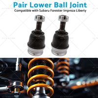 2x Lower Ball Joint Suitable for Subaru Forester Impreza Liberty Outback 89-10