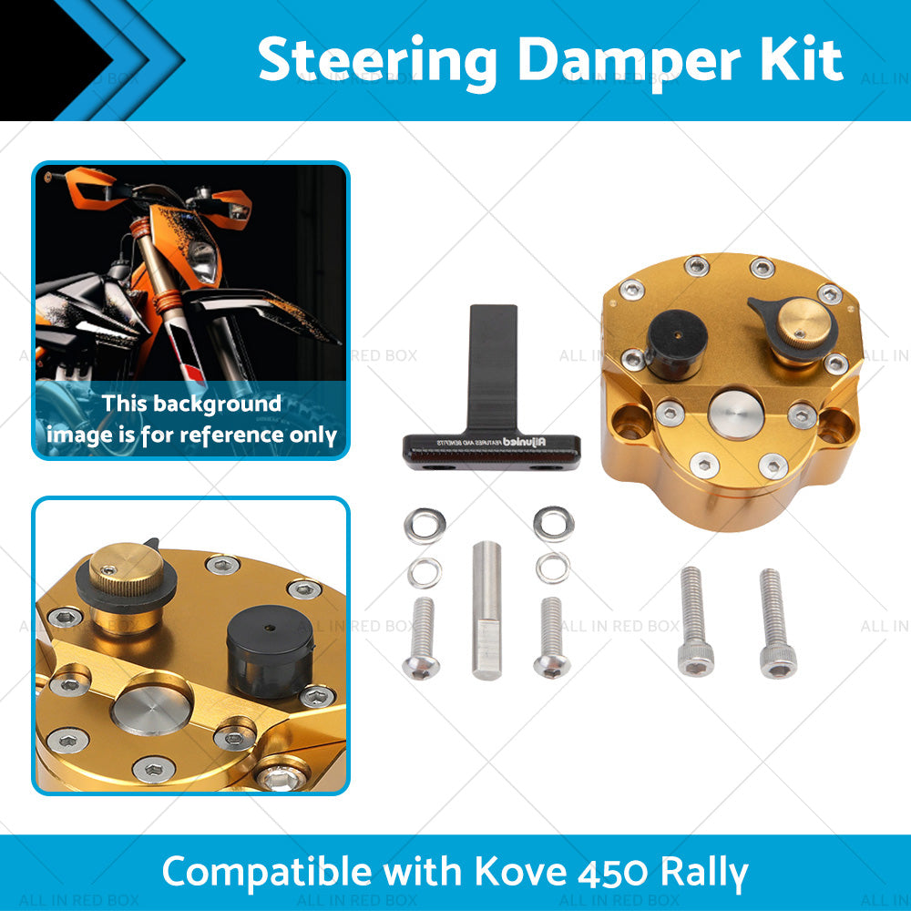 Adjustable Steering Damper Stabilizer Safety Kit Suitable for Kove 450 Rally