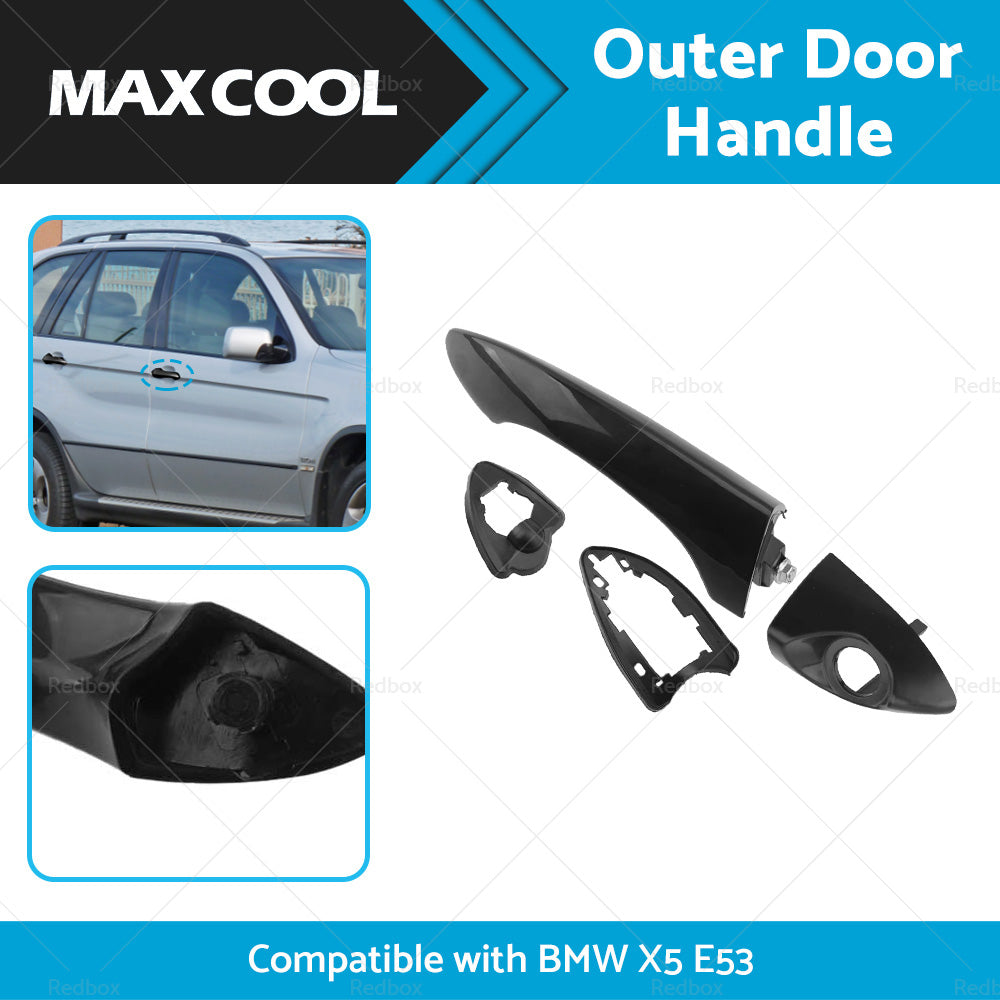 Front Right RH Outer Door Handle Suitable For BMW X5 E53 2000-2006 Bright Black