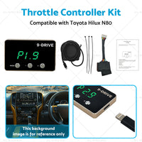 Black EVC WindBooster Throttle Controller Suitable for Toyota Hilux N80 15-21