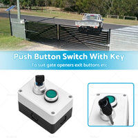 Weatherproof Push Button Switch Suitable for Gate Opener with Key