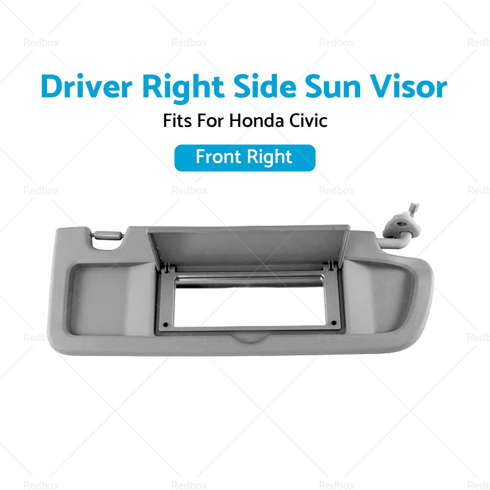 RH Right Hand Driver Side Sun Visor  D. Grey  For Honda Civic FD 2006~2012 Sedan