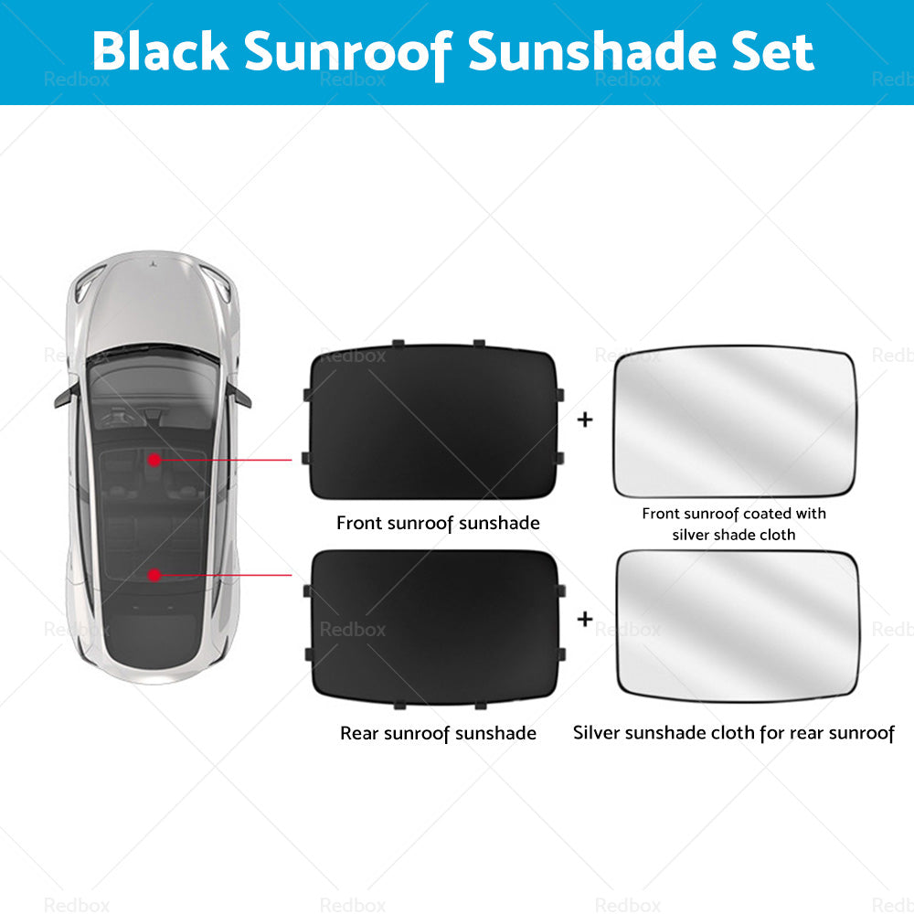 For Tesla Model Y Glass Sun Roof Shade Sunroof Window UV Film Blind Sunshade Mesh