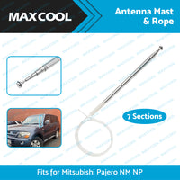 7-Section Antenna Mast  and  Rope For Mitsubishi Pajero NM - NP 2000-2006 For AP262