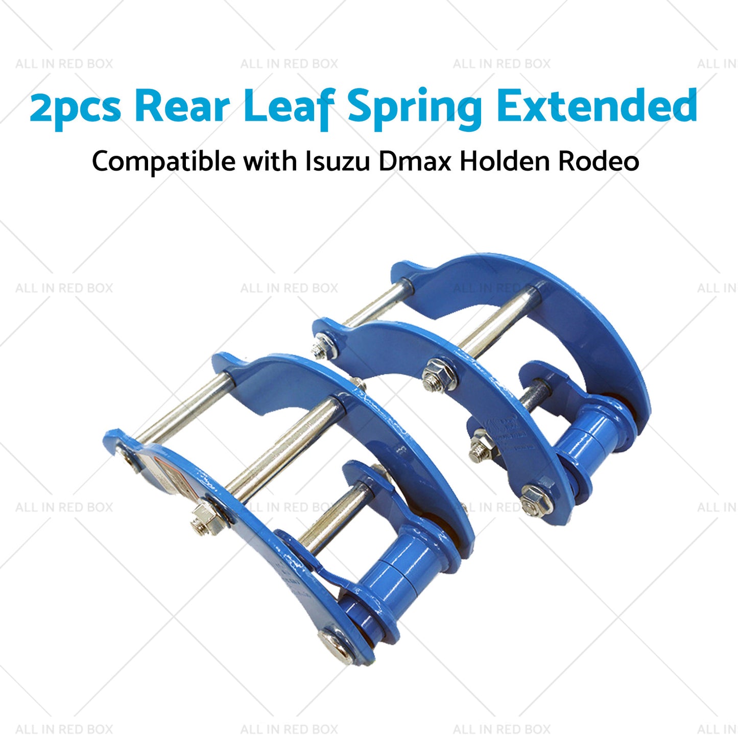 2x Rear Leaf Spring Extended 2 inch  Height Shackles Suitable For Isuzu Holden Rodeo