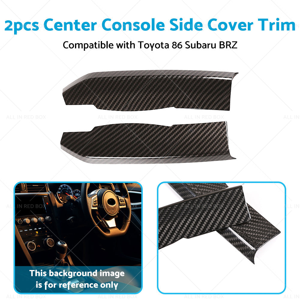 Center Console Carbon Fiber Cover Trim Suitable For Subaru BRZ Toyota 86 13-20